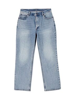 Abercrombie & Fitch Curve Love Ankle Straight Ultra High Rise Jeans